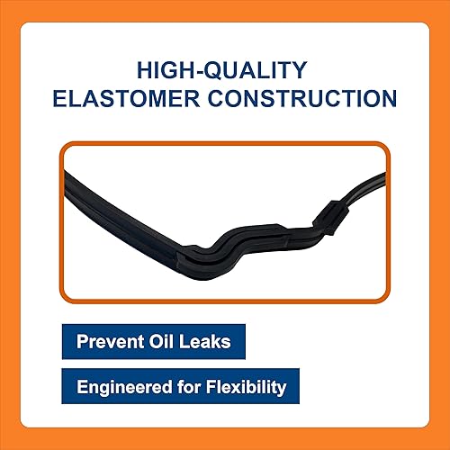 Miniatura 4 de BTS-23539104 - Junta de cárter de aceite, compatible con motor Detroit Diesel Series 60, repuesto para OEM 23539104 23522279, Junta de Cárter de