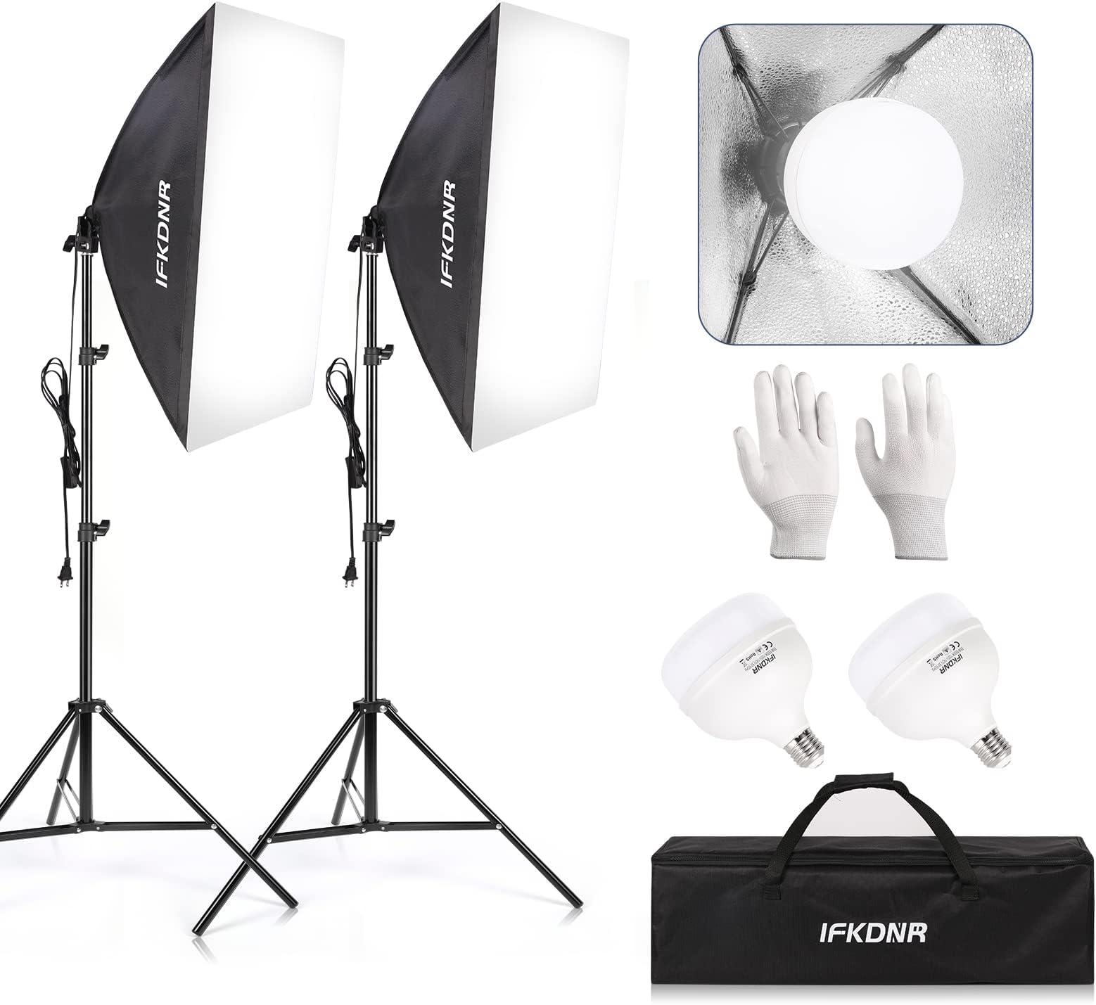 Neewer Photography Studio 600W Softbox Lighting Kit 3