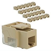 Vista 11 de ICC Conector Keystone de teléfono de grado de voz con IDC en línea (terminación Easier Termination), 6P6C RJ11, compatible con UL TAA para placa