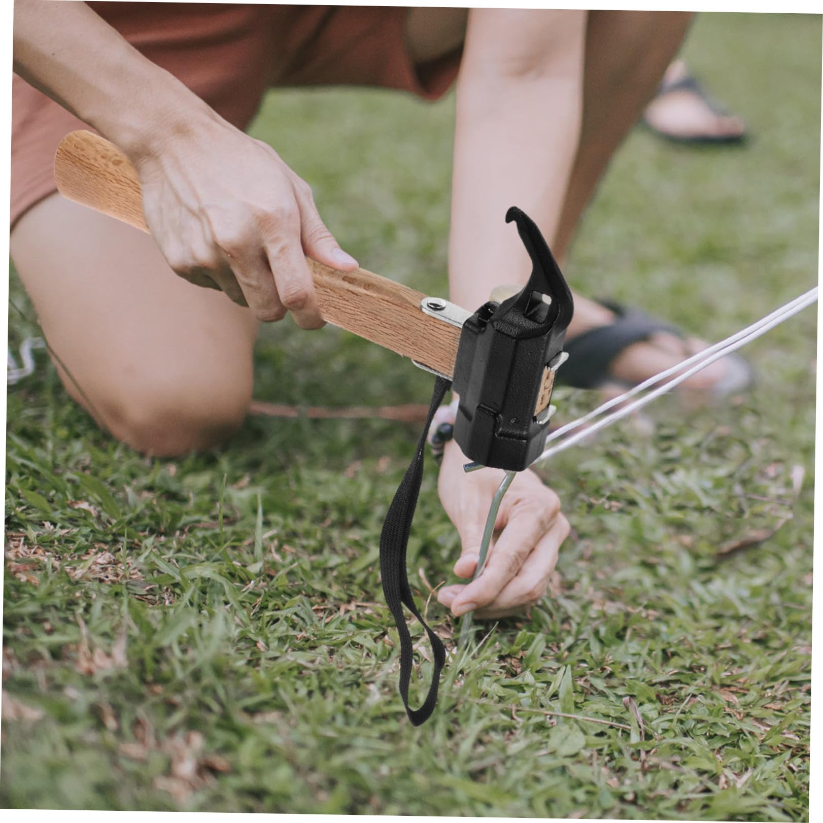 Tofficu Martillo De Tierra Para Carpas Extractor De Estacas Alta Resistencia Herramienta De Camping Para Acampar Senderismo Uso Al Aire Martillo Para Exteriores