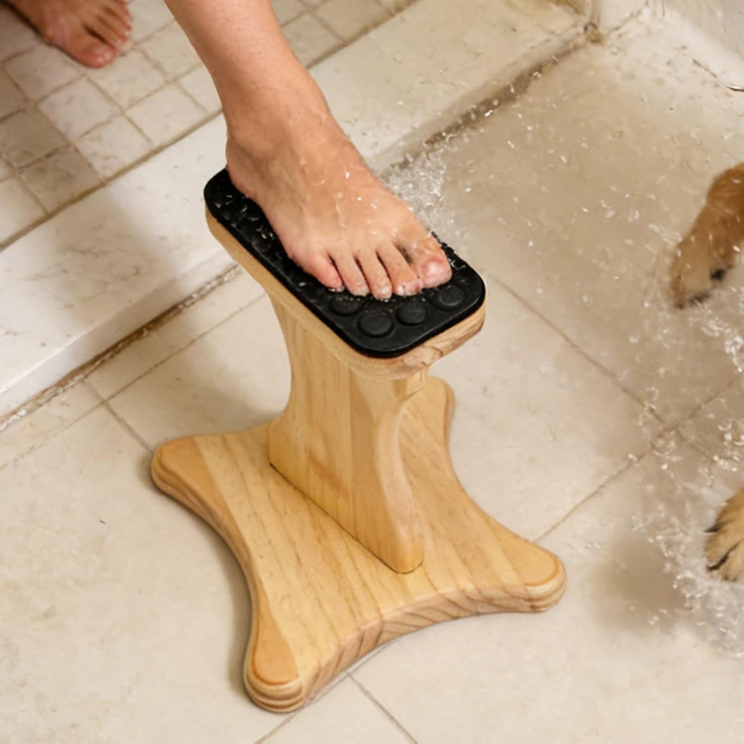 Flyer Stand Cheer, Wooden Balance Board & Core Strength Stunt Stand, Durable Training Tool for Kids, Women, Adults, and Athletes, Ideal for Cheerleaders, Indoor Home Gym, Classroom, Ballet, Yoga