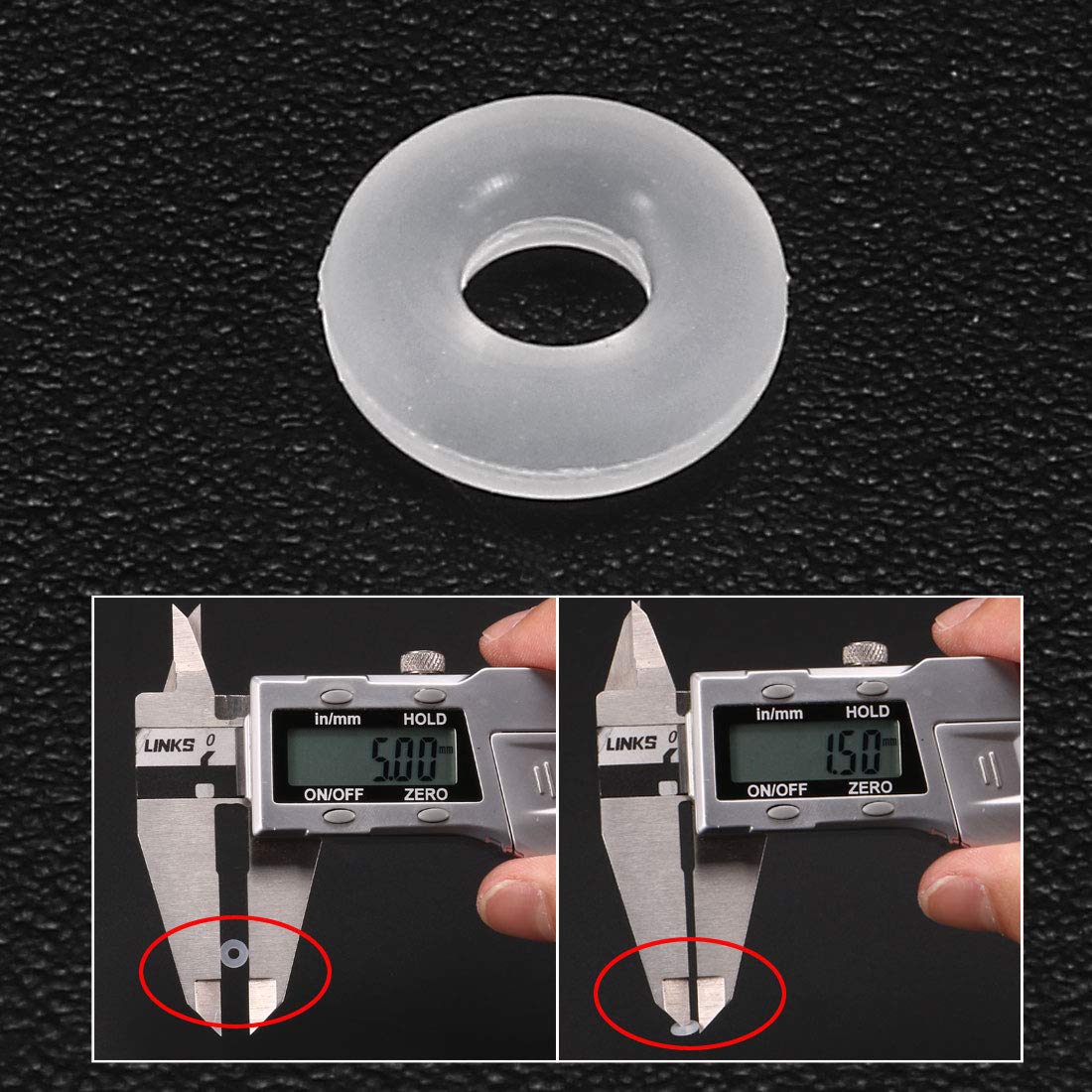 Sourcing Map Silikon O-Ring 20 Stück - 23mm AD 19mm ID 2mm | VMQ Dichtungen