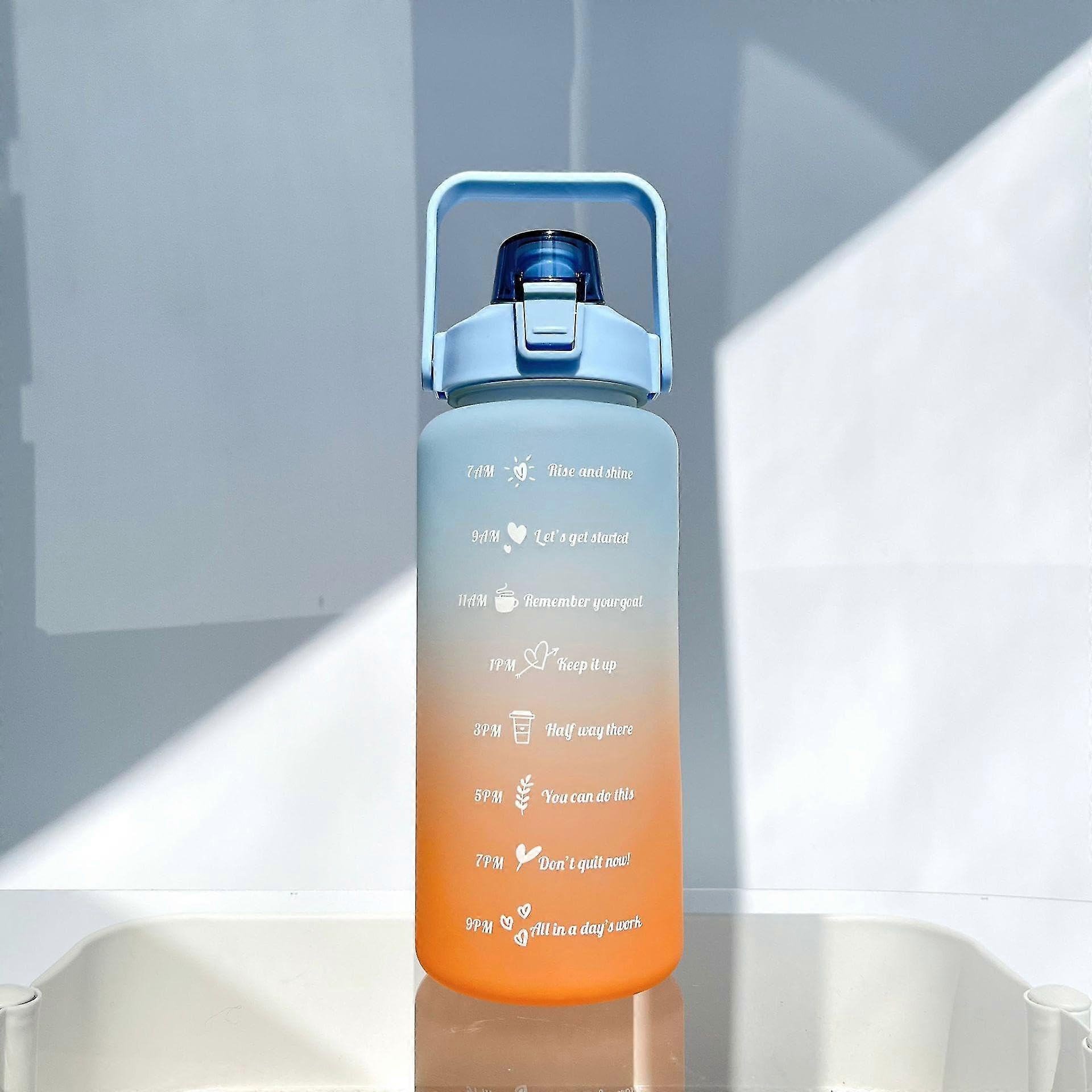JOYHAPPST Outdoor Water Bottle Time Marker 2l Motivational Bottle Gifts1pcs