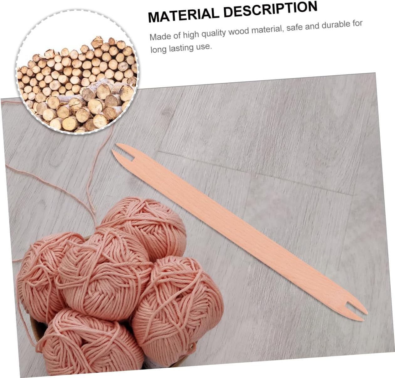 AUTSUPPL Weaving Sticks for Weaving DIY Knitting Tools Wooden Shuttle Sewing Accessory Set