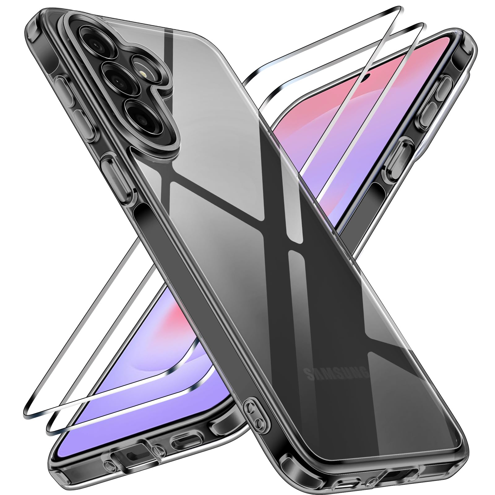 ivoler Clara Funda para iPhone 17, con 2 Piezas Cristal Templado, [Protección Militar] Anti-Amarillo Carcasa Antigolpes Bumper Case Cover - Transparente — view 12