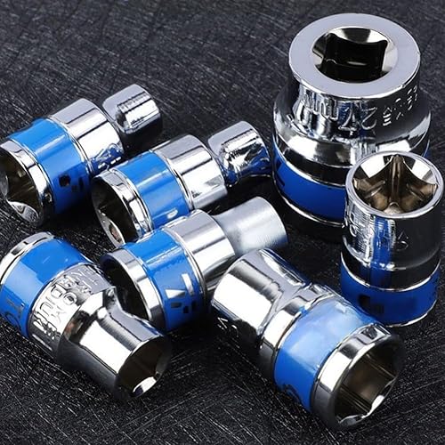 10 pcs Socket Wrench Set, 18-32mm 12 Drive 6-Point Spline-Socket Set For Auto Repair Maintenance With Hexagonal Socket Design