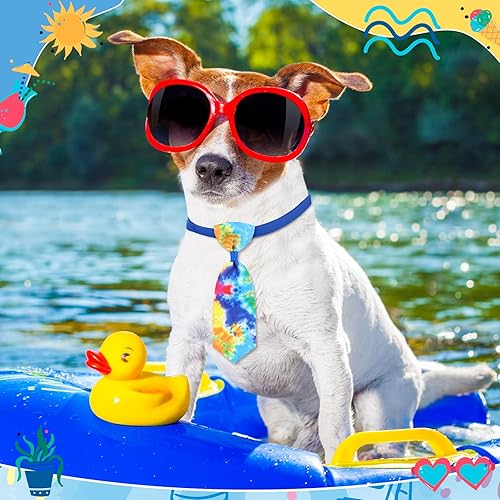 Miniatura 10 de Juego de 50 corbatas de invierno para perro con lazo, corbatas ajustables para gatos, juego de corbatas de muñeco de nieve, copo de nieve,