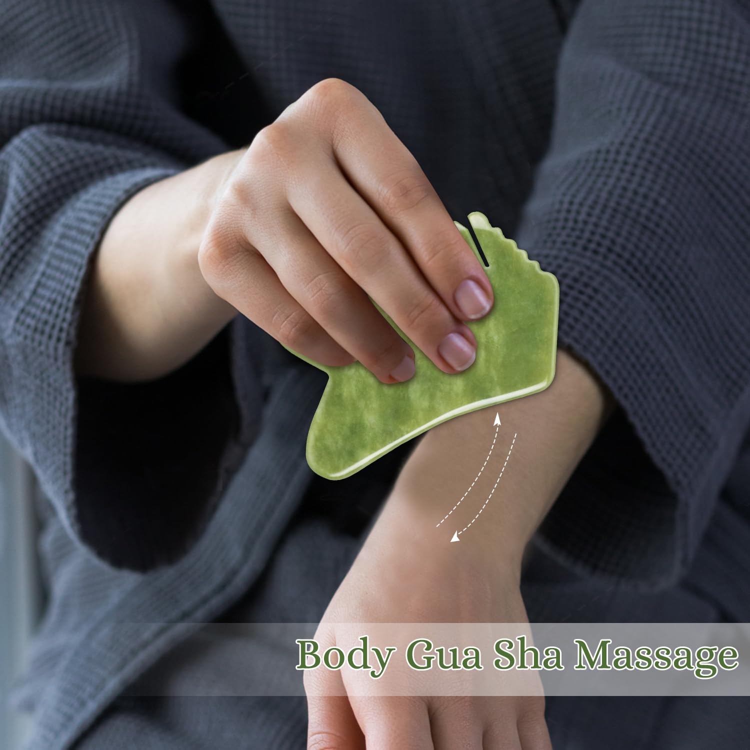 Peigne multifonction pour masseur en jade vert, fait main, outil de massage pour massage complet et relaxant, tête du cuir chevelu, jade gua sha, outil de traitement de masseur (green jade comb - l)