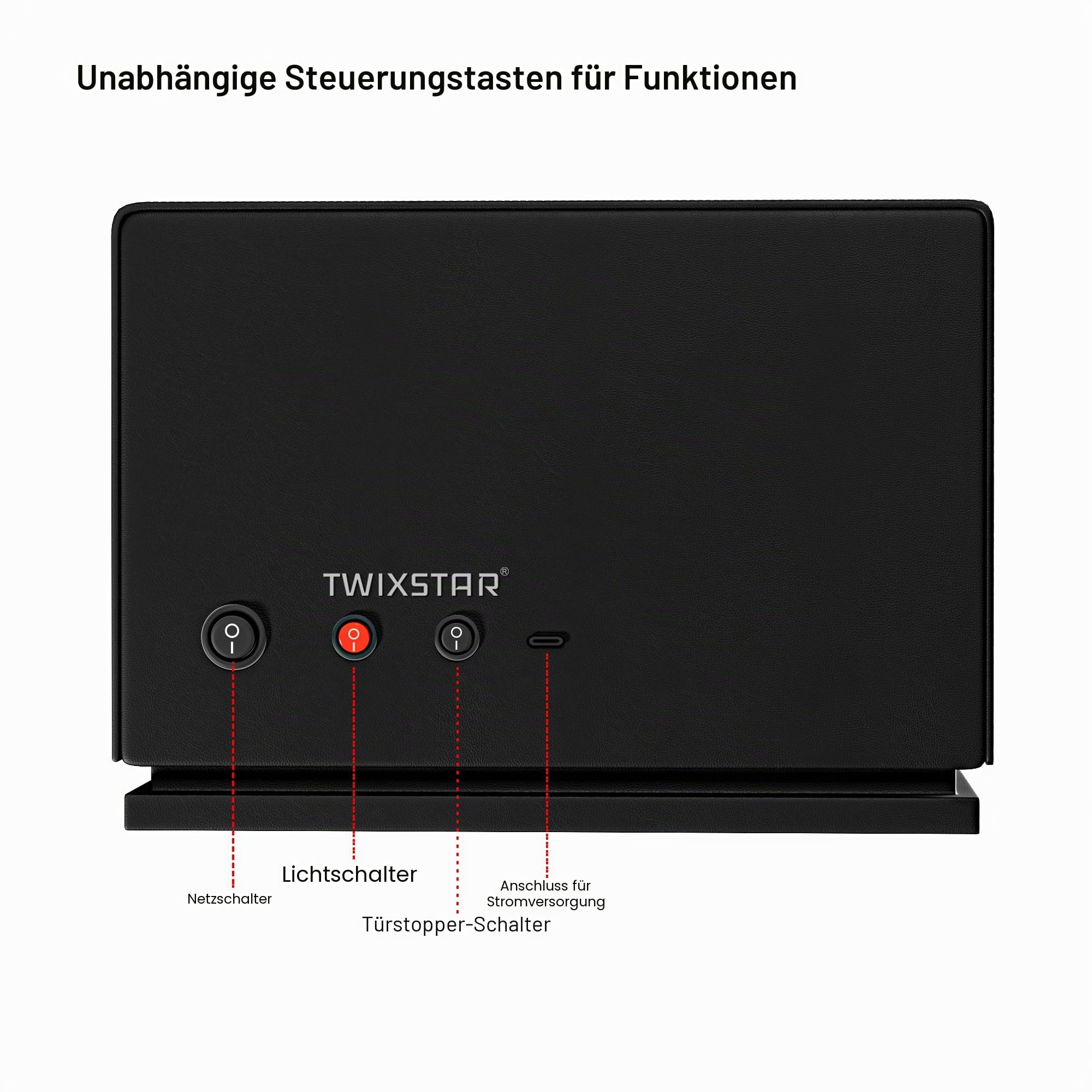 Uhrenbeweger, 2-in-1-Uhrenbeweger mit Schlüsselschloss für 3 Automatikuhren mit 4 Rotationsmodi, Mikrofaserleder, Verstellbarem Uhrenkissen, Leisem Motor und Weißem Licht für Damen & Herren