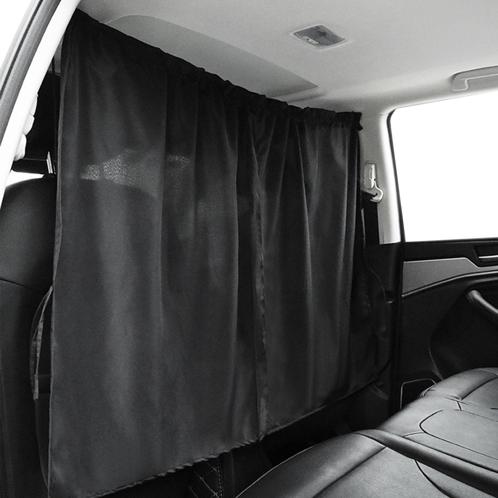 3 Pièces Rideau Voiture pour Renault Espace VI 2025, Pare Soleil Voiture Bébé Rideaux de Séparation de Voiture Noir Tissu Épais Occultant