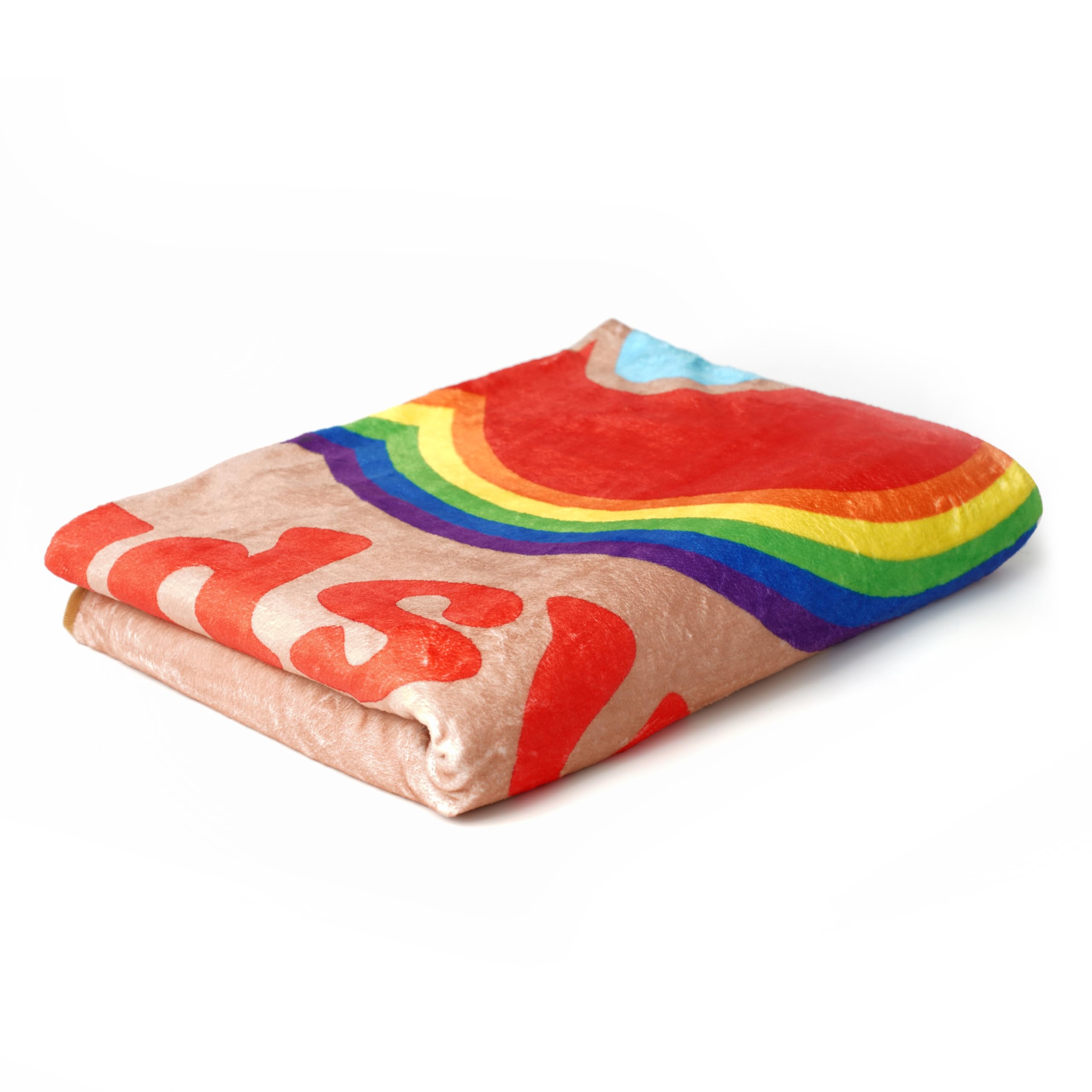 Extra large LGBTQ+ Rainbow inspired dog blanket - 150x120cm soft fluffy Washable Dog Blanket or Throw for Sofa Bed, Car or Outside use