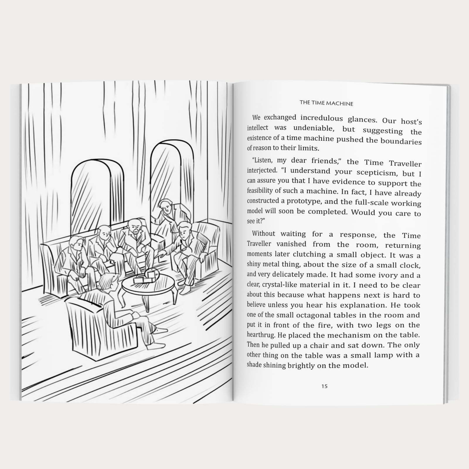 Time Machine (Abridged Classics) (Illustrated) - Novel - Story Book for Kids - English Stories for Children - Age 6+ - Ideal for Classroom Reading 1