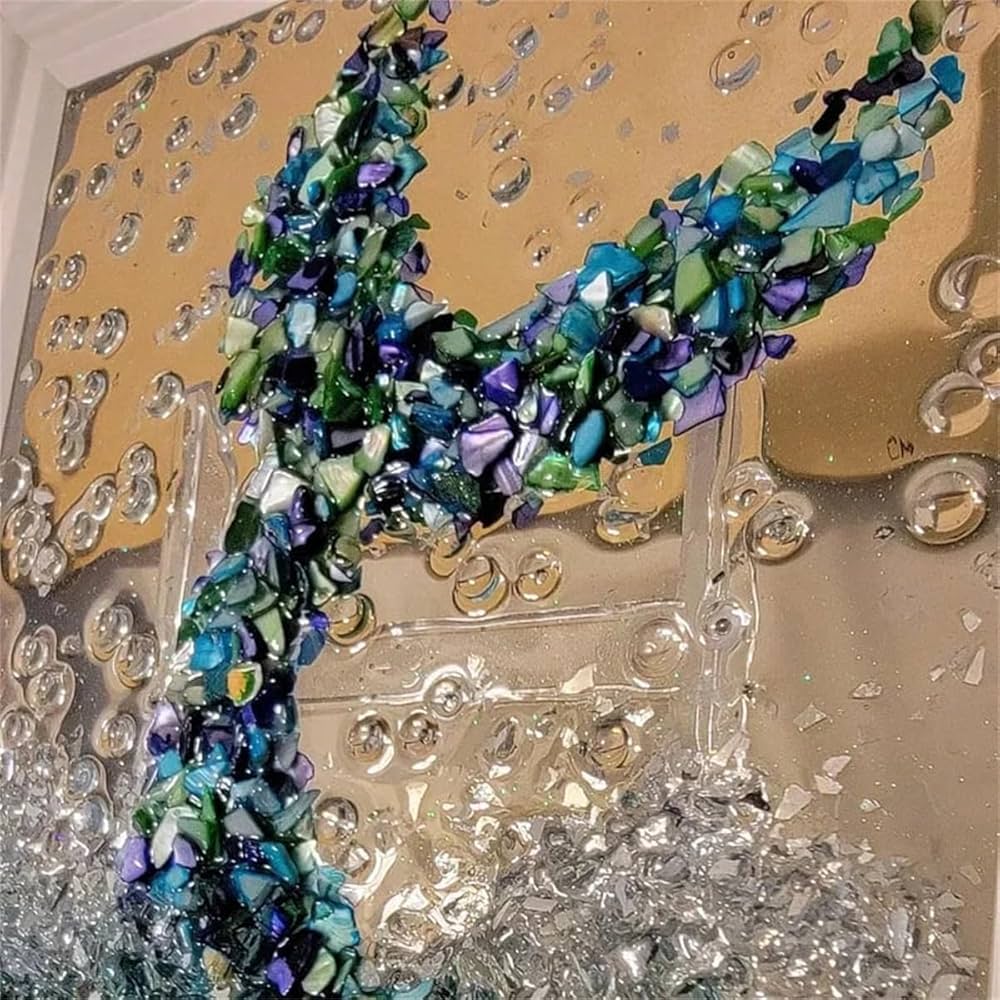 シーグラスアート『 夏のひととき 』 2025.8.18 くじらランプ夜と昼 52歳の夏休みは息子の帰省と宇宙