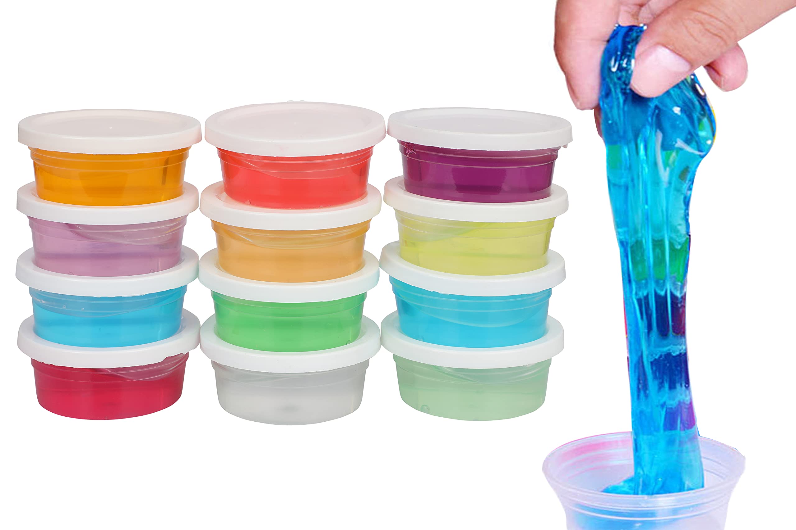 4WORDS Non Toxic DIY Crystal Clay Soft Slime Magic Mud Kit in Assorted Colours Set Toy Gifts for Girls and Boys Kids Above Age 5+ Year Old (Pack of 12) (B08W4ZCLJ2) Amazon Price History, Amazon Price Tracker
