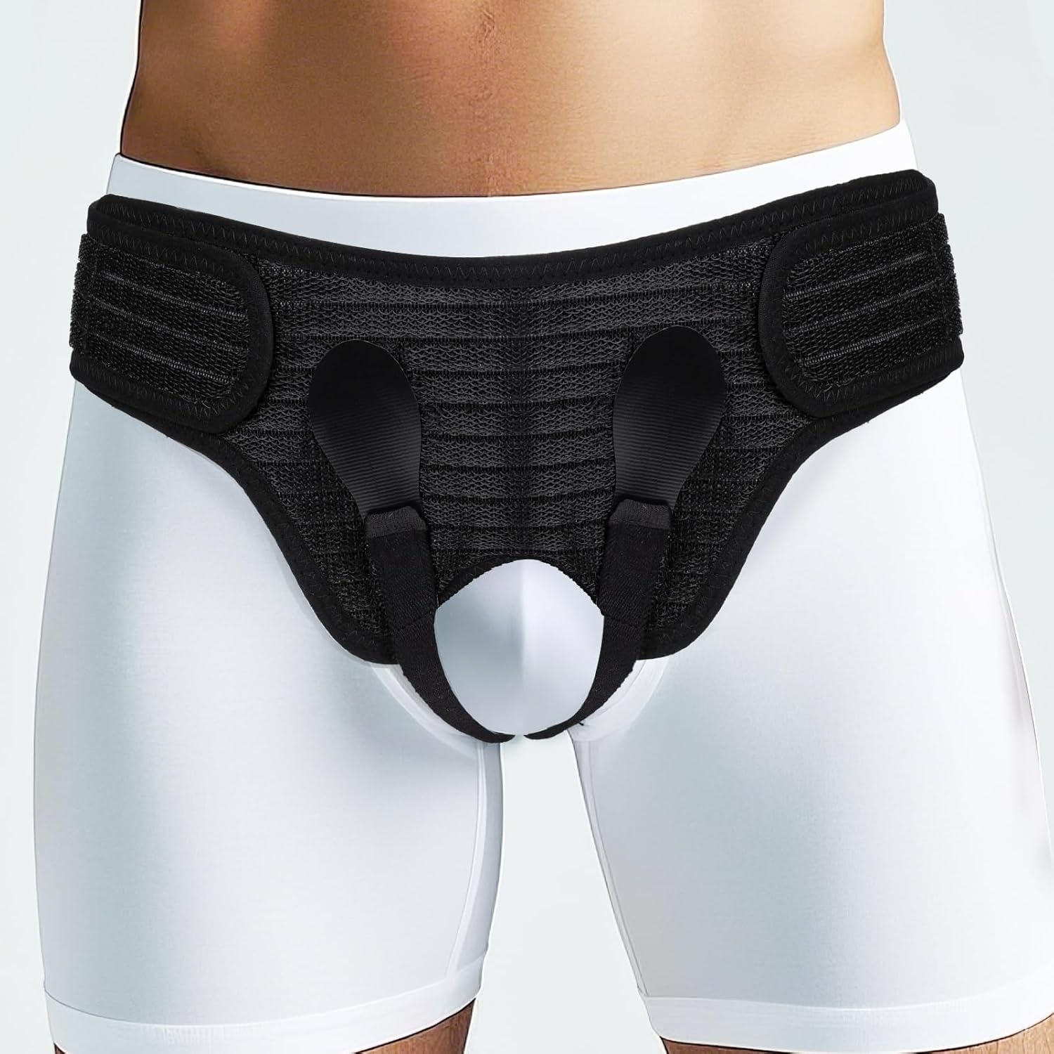 Faja Hernia Lefeke Hombre/Mujer Ajustable Soporte Inguinal 4 Almohadillas