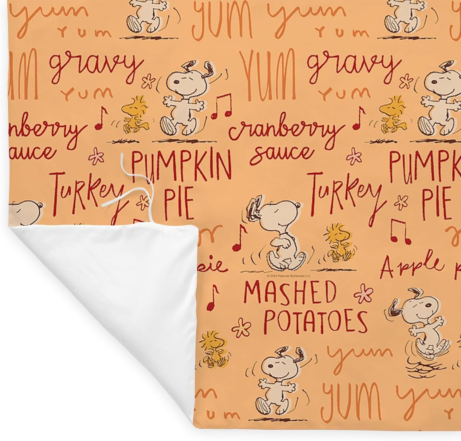 CafePress Snoopy Turkey Day Pattern Queen Duvet Cover, Printed Comforter Cover, Unique Bedding