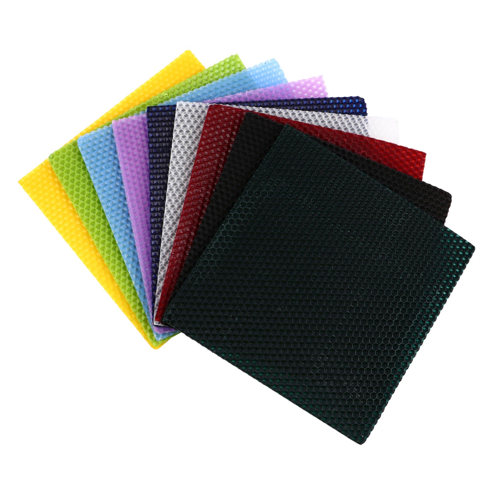 WEKAMOS 9 Pezzi Kit per Creazione Cera Api Fogli Cera Api per Progetti Creativi e Fai da Te per Feste e Celebrazioni Colore Casuale