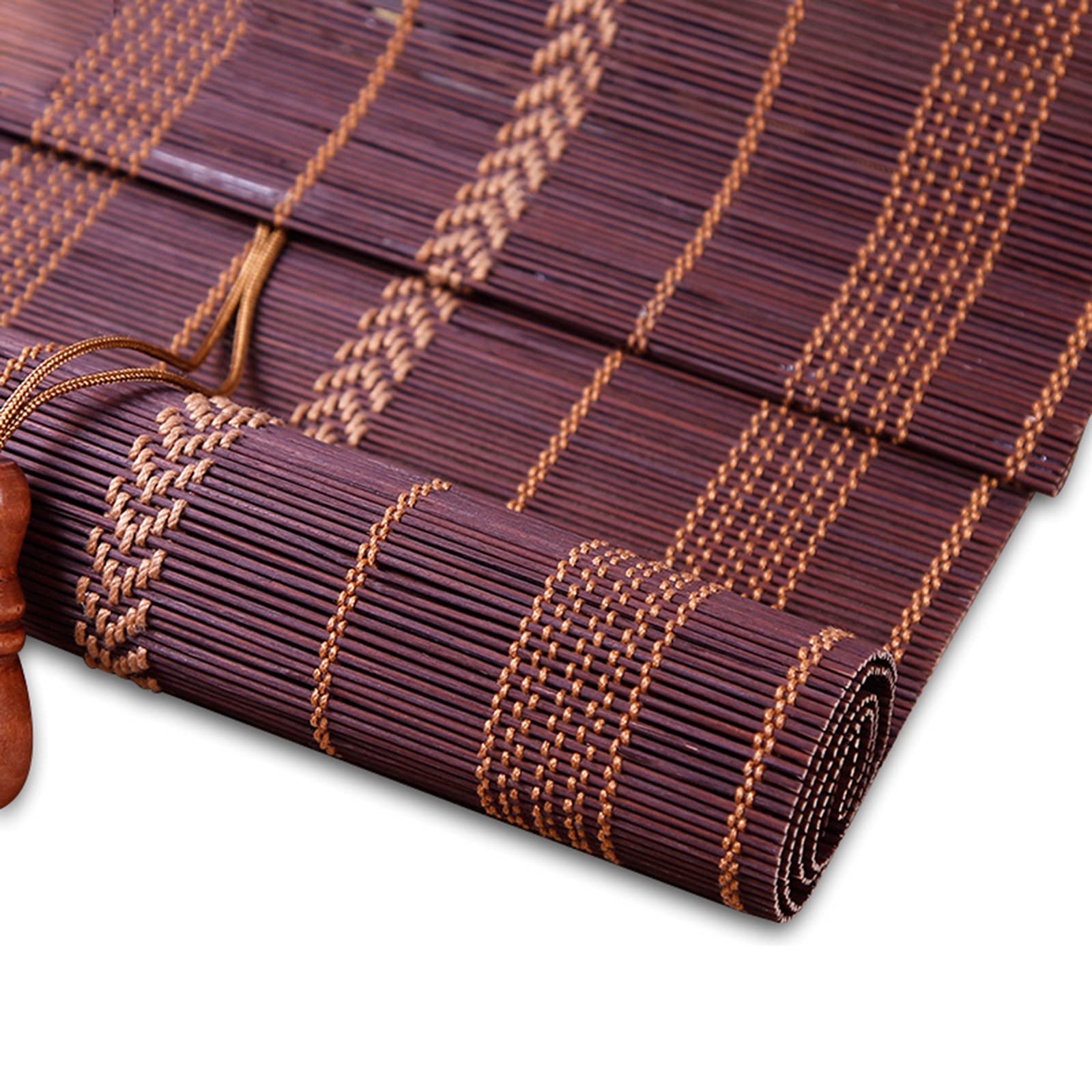 YXHUI Persiana de Bambú para Interiores, Natural, Estores de Bambú Cortina de Madera Persiana Enrollable Romanas para Ventanas y Puertas,80x200cm/32x79inch