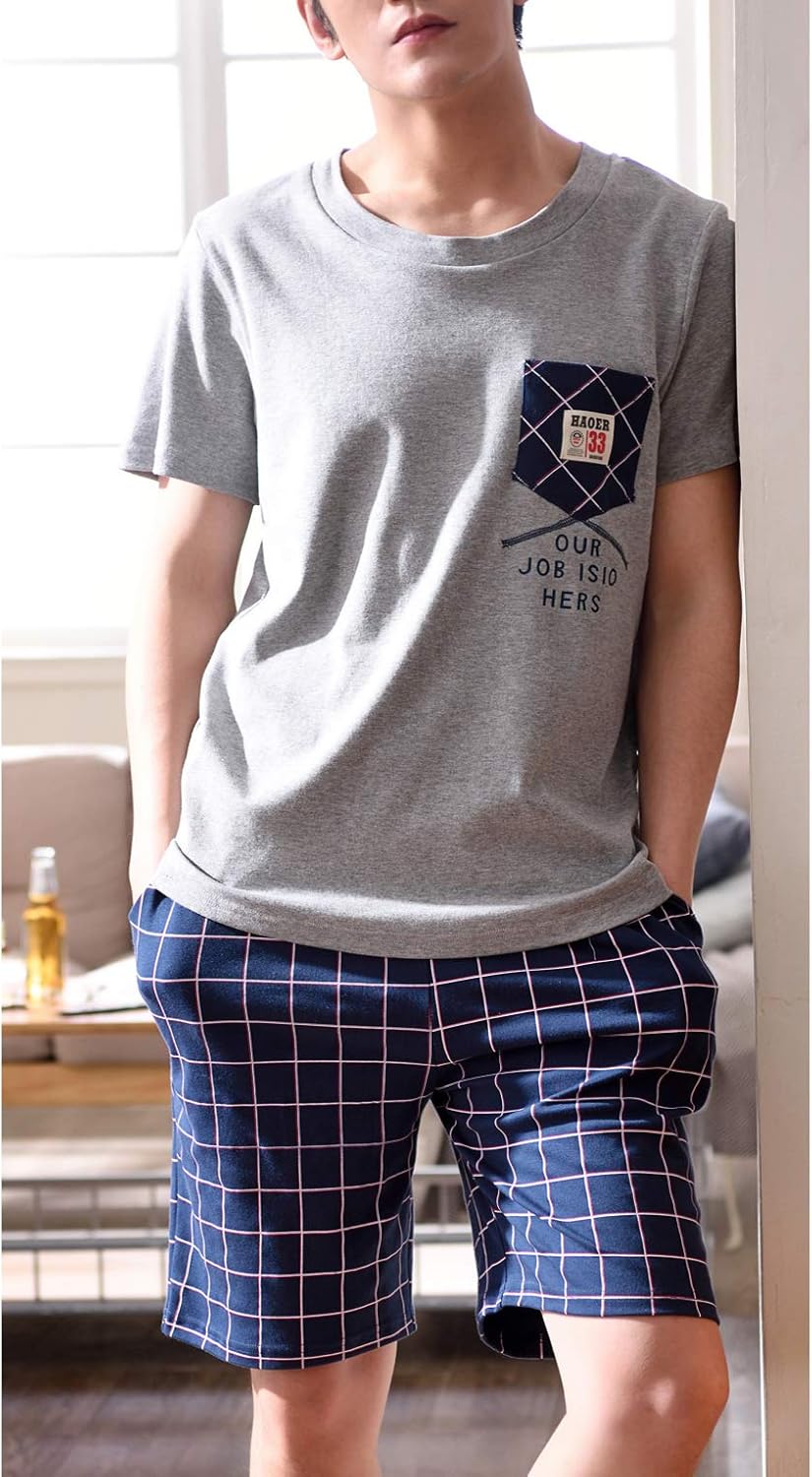 Big Boys Pajamas Classic Plaid Cotton Sleepwear Shorts Teens PJS Size 10 12 14 16 - Image 5