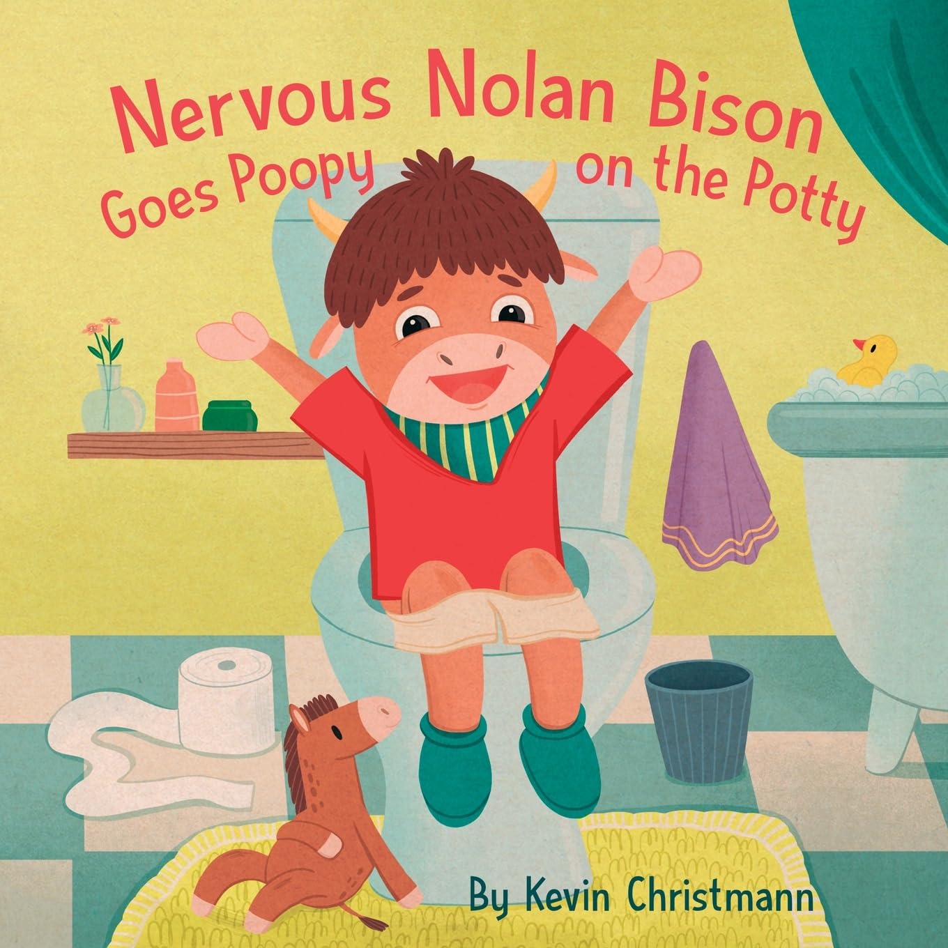 Nervous Nolan Bison Goes Poopy on the Potty: In this rhyming story, Nolan, who is often anxious, discovers that going poop on the toilet is not scary at all!