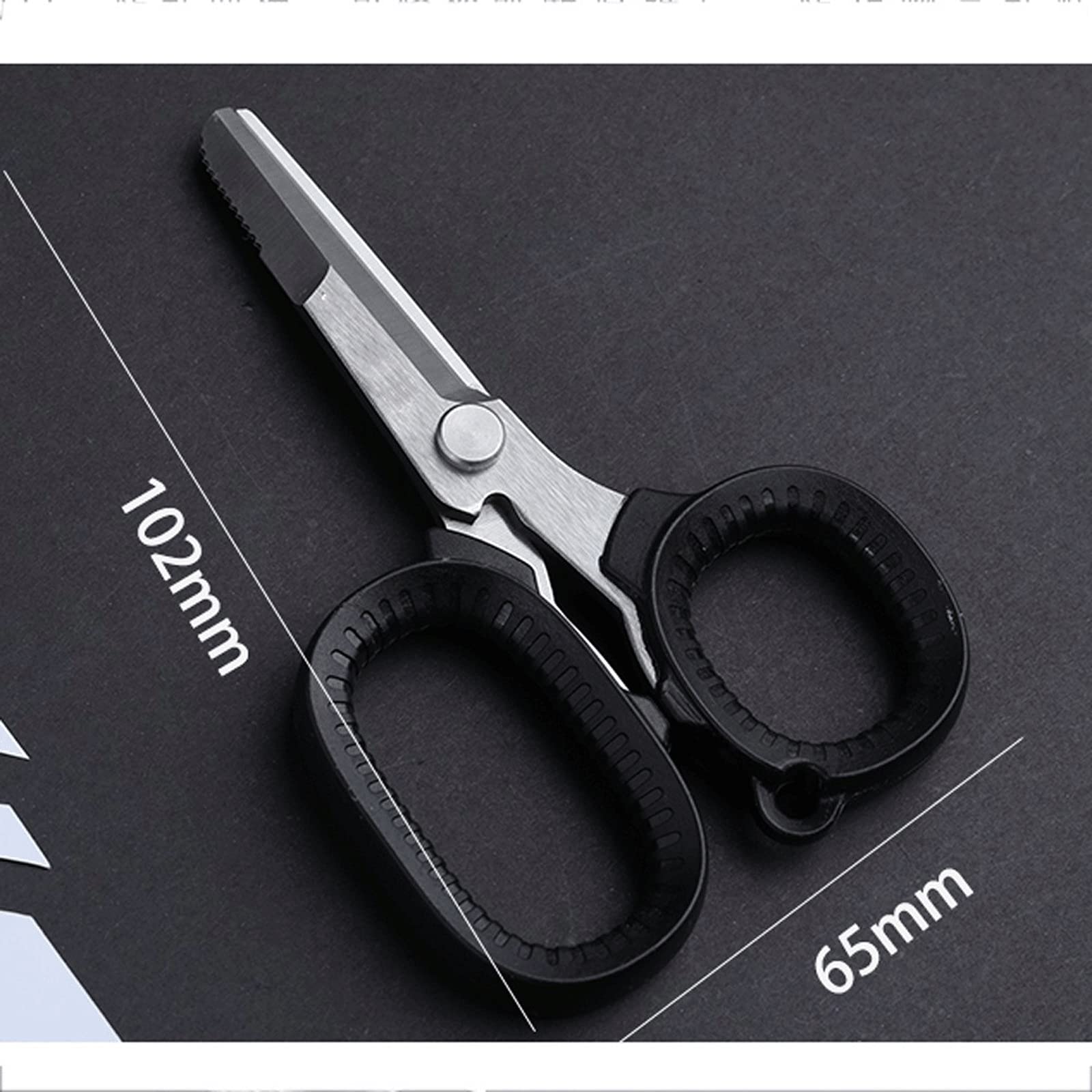 Tijeras de cocina Juego de tijeras para detalles de alta precisión Puntas afiladas y finas | Corte de papel, creación de álbumes de recortes, costura (verde negro)