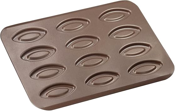 Gobel - Tray with 12 trays - 32 x 23.5 x 0.8 cm - Biscuits pastry - Steel - Non-Stick Bicayer coating PFAS free - Professional quality - Made in France