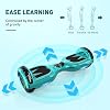 MEGA MOTION Hoverboard, Hoverboards for kids, 6.5 Inch Two-Wheel Self Balancing Electric Scooter with Bluetooth Speaker, Quality hoverboards with LED Lights, Gift for Children and Teenager
