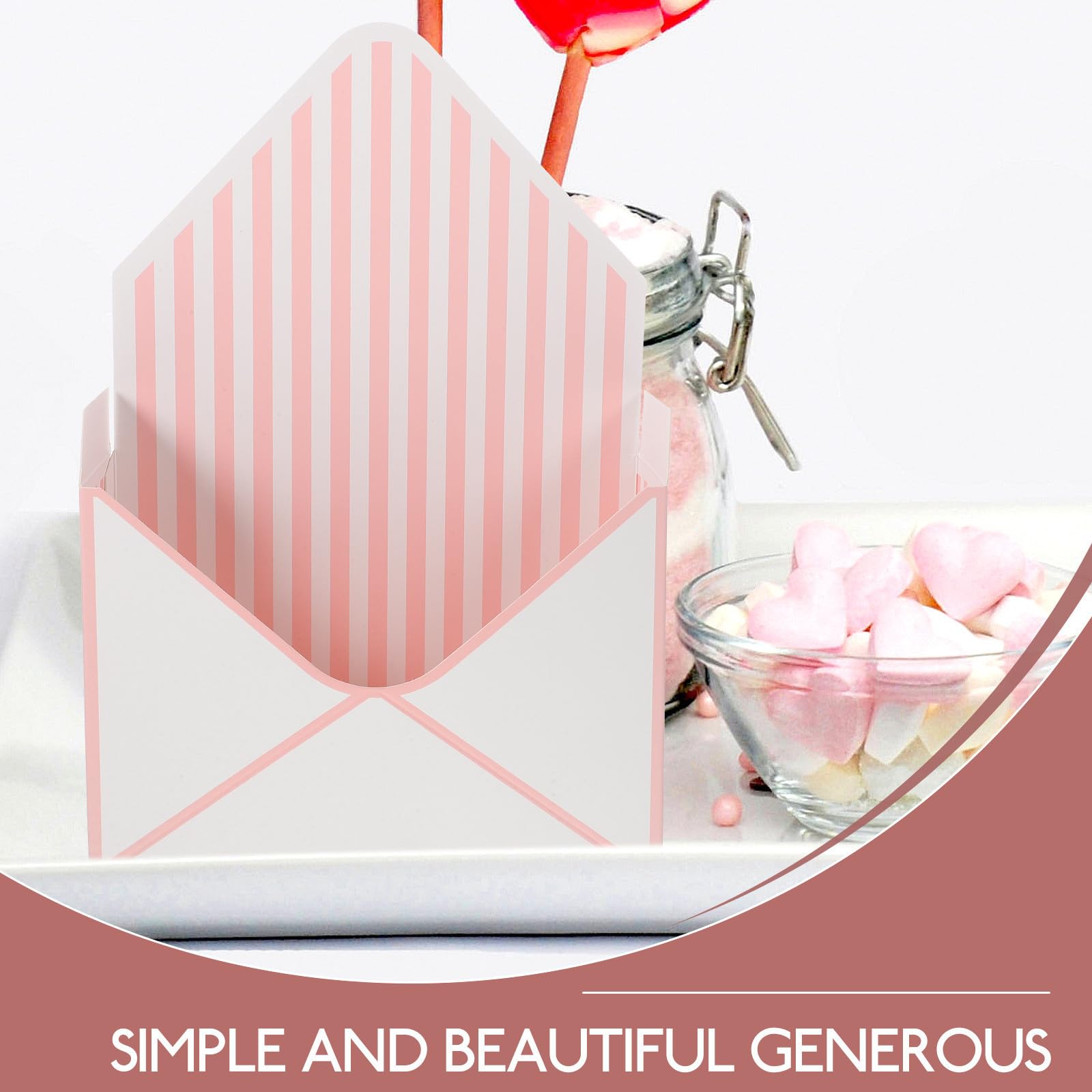 Artibetter 10 Stück Elegante Umschlagförmige Geschenk Verpackungsbox aus Papier in Rosa Praktische und Berührungsempfindliche Blumenverpackung für Weihnachten und Geburtstage