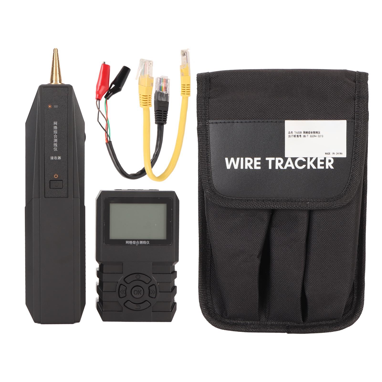 Sxhlseller Probador de Cables de Red Multifuncional, Alineación Rápida y Precisa, Identificación PoE, Prueba de Longitud, Prueba de un Extremo, Dos Modos, Localizador de Cables para