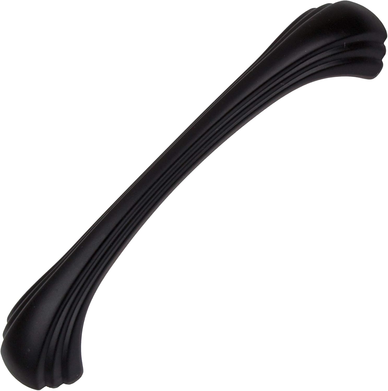 GlideRite Hardware 4048-MB-10 Shell Series Cabinet Pull, 10 Pack, Matte Black,4.5"