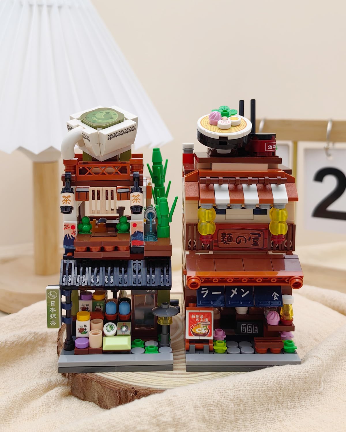 Japanese Street View Ramen Shop Building Blocks, Mini Bricks Store Architecture Sets, Creative City Construction Model for Adults, Idea Gifts for Kids(1654)