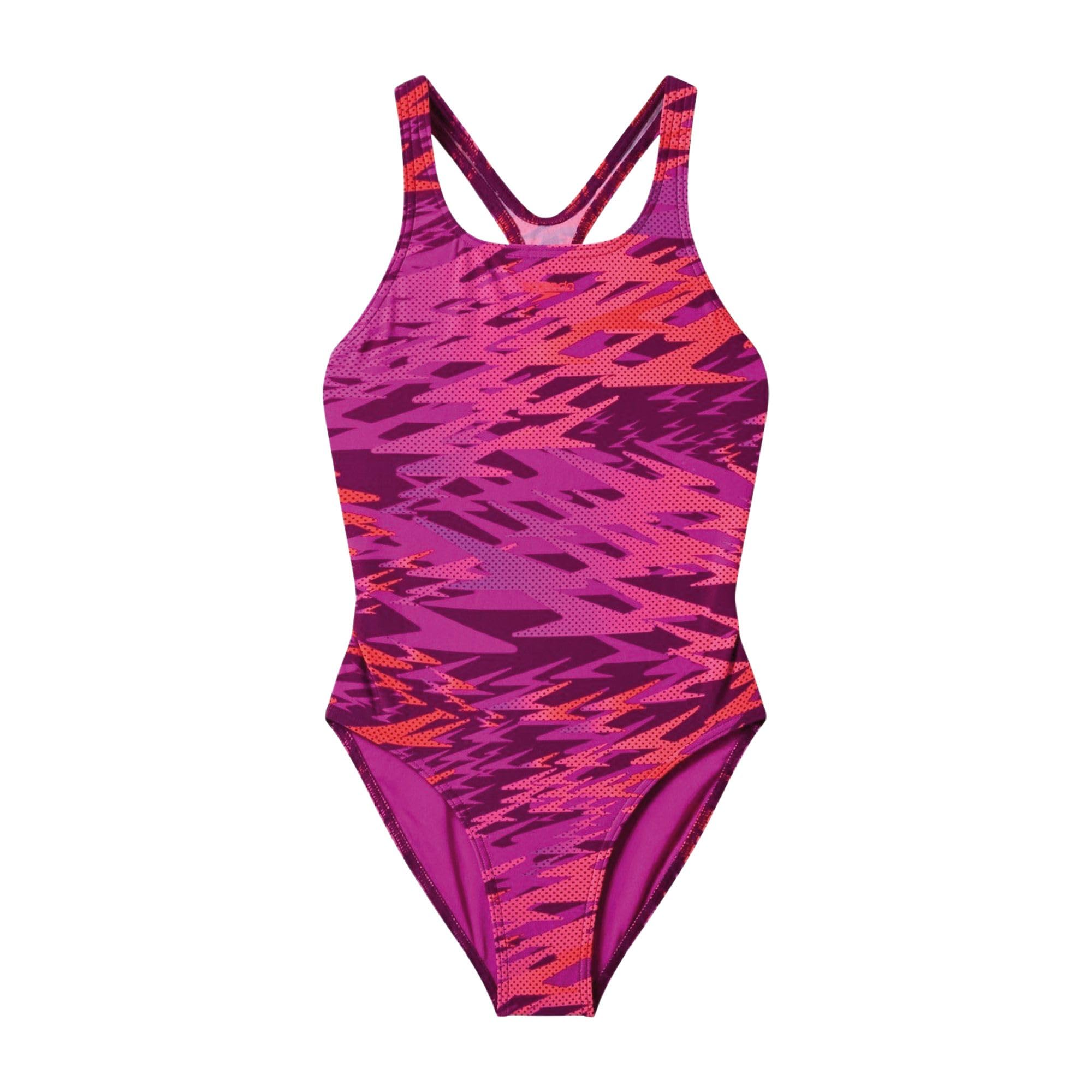 Speedo Costume da bagno da bambina con stampa Hyperboom, rosa
