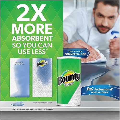Miniatura 106 de Bounty Select-A-Size - Toallas de papel, blanco, 8 rollos dobles Plus = 20 rollos regulares