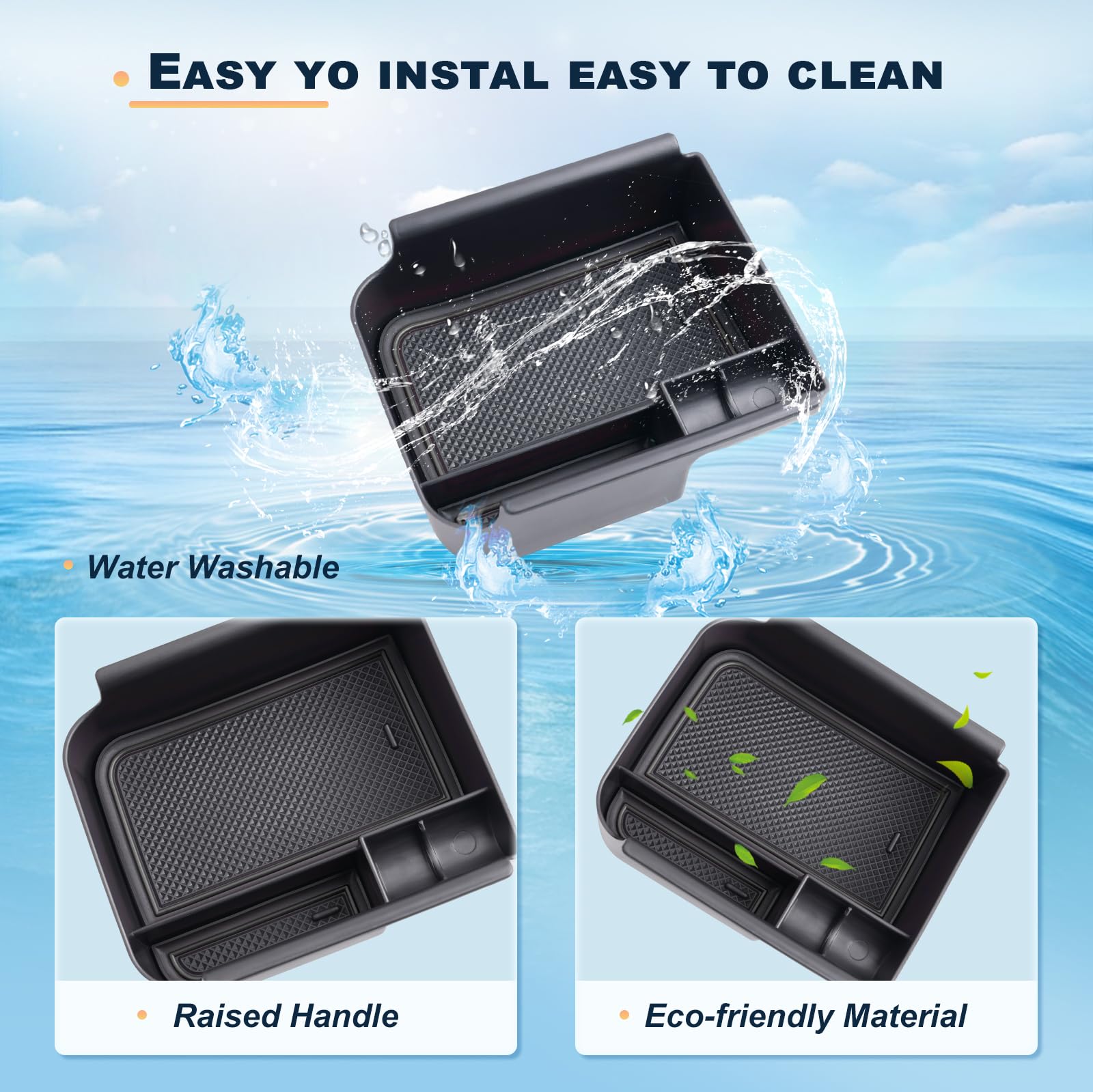 Organizer Console Centrale Per VW Golf 8 2020-2024 - Vano Portaoggetti Con Tappetino Antiscivolo - Foto 14