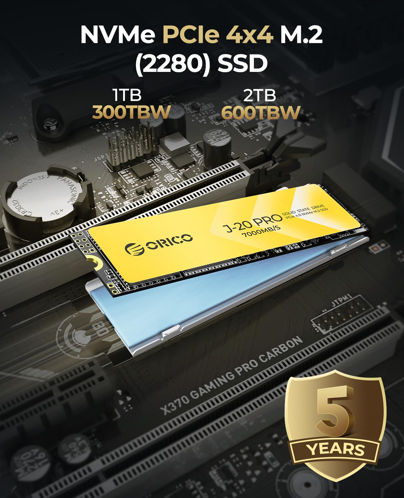 Amazon.com: ORICO J20 512GB NVMe SSD with Heat Sink, M.2 2280 SSD