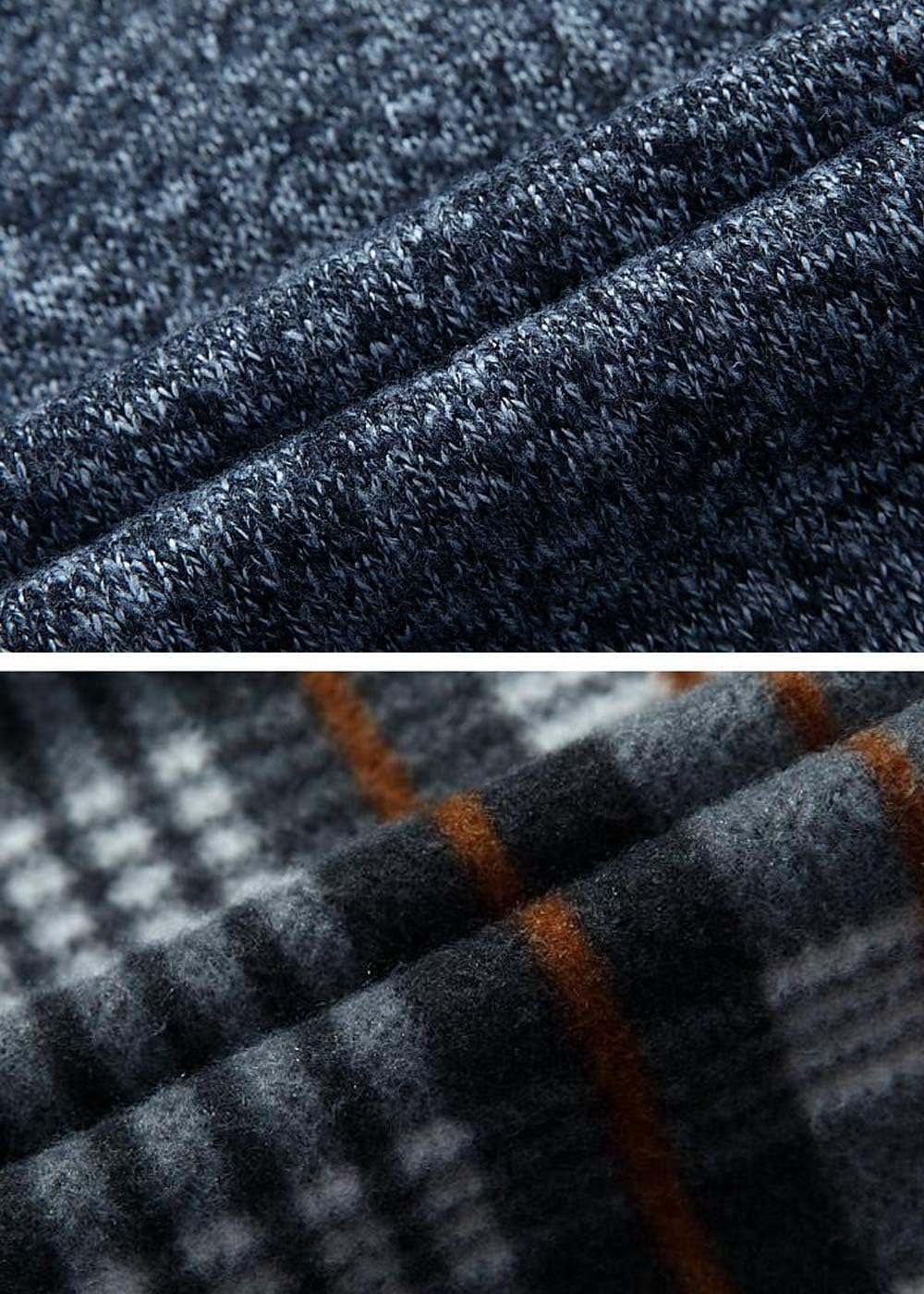 Vcansion Men's Classic Cardigan Sweaters Stand Collar Slim Fit Casual Knitted Sweater - Image 6