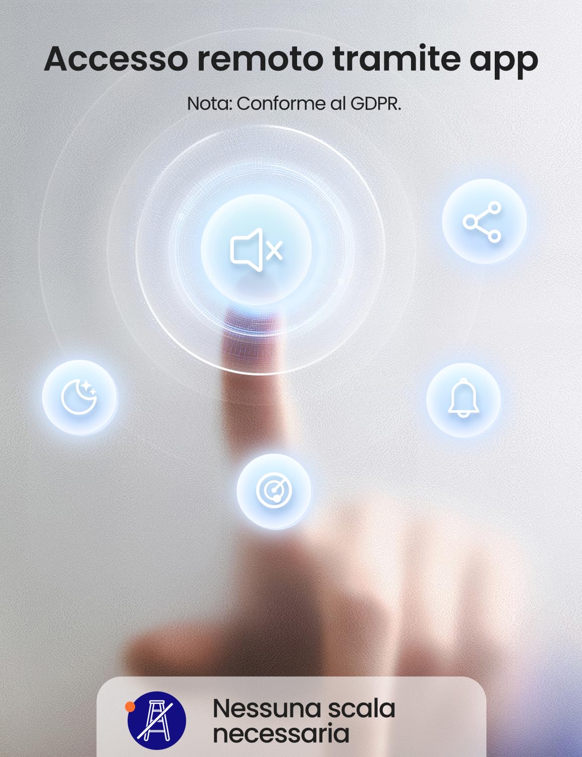 AGESLINK Rilevatore di fumo WIFI, Certificazione EN 14604, ASW-iR, 1 Pezzo