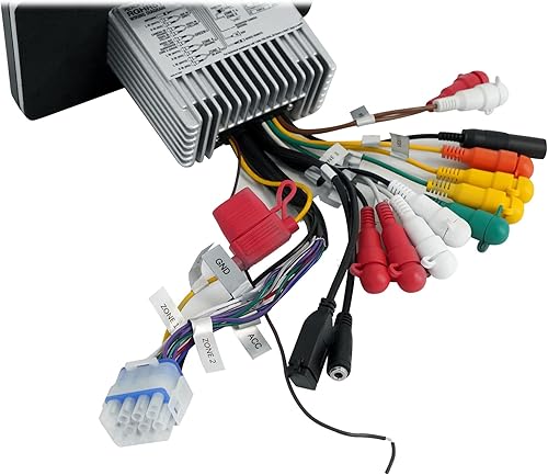 Miniatura 4 de Rockville RGHR51 5 Zona Solo DIN Receptor Marino Bluetooth/Radio/Cableado Remoto