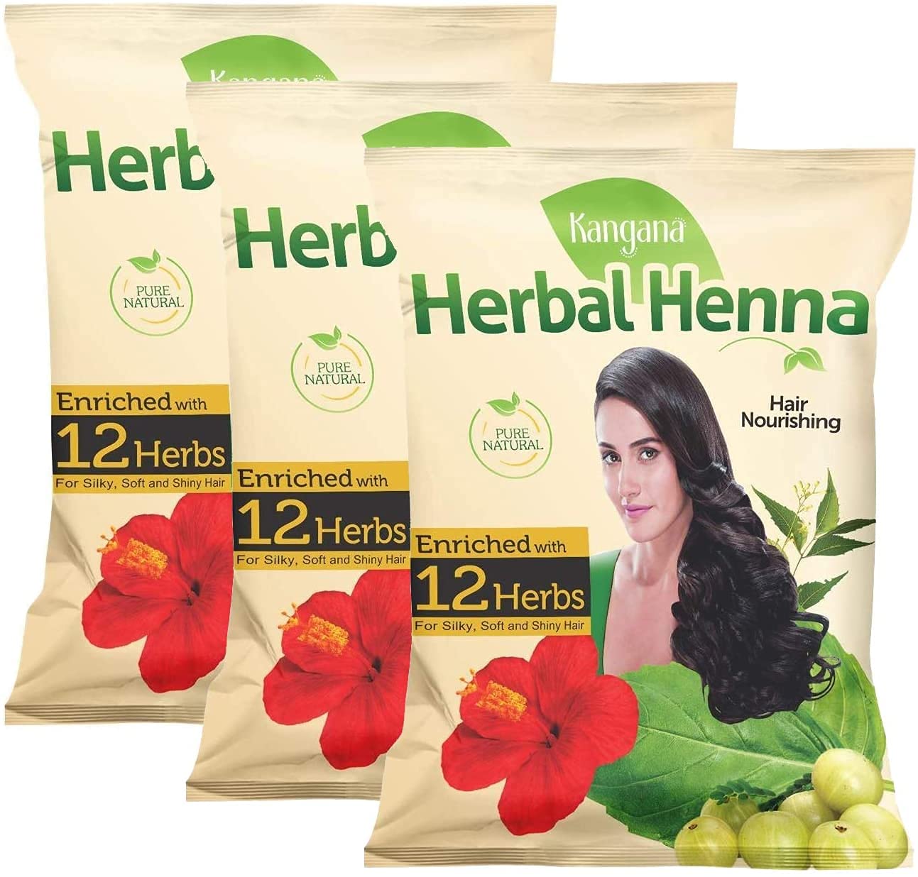 Kangana Herbal Henna Powder for Silky, Soft & Shiny Hair