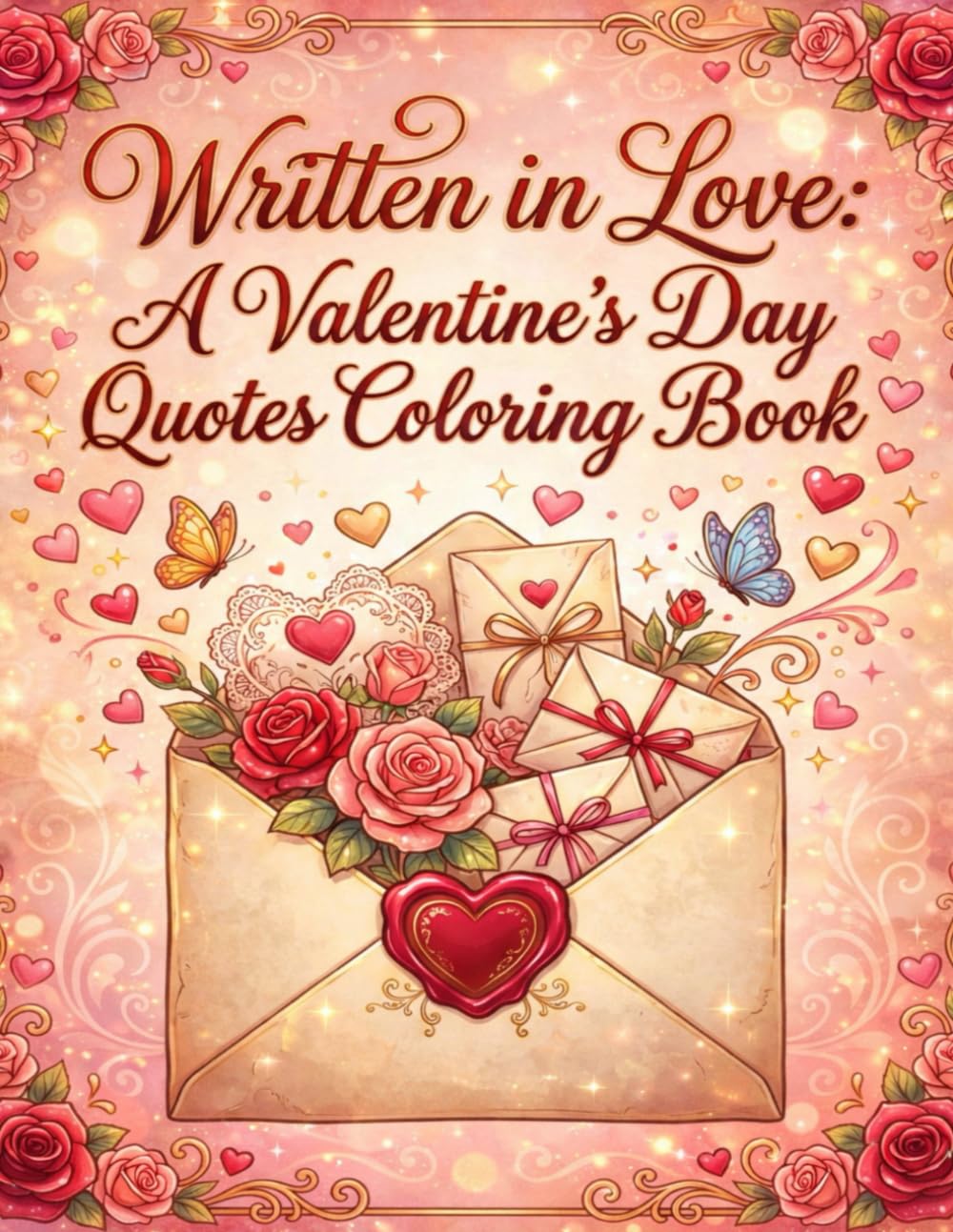 Written in Love: A Valentine’s Day Quotes Coloring Book