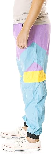 Miniatura 7 de Funny Guy Mugs Pantalones cortavientos retro neón de los años 80 y 90