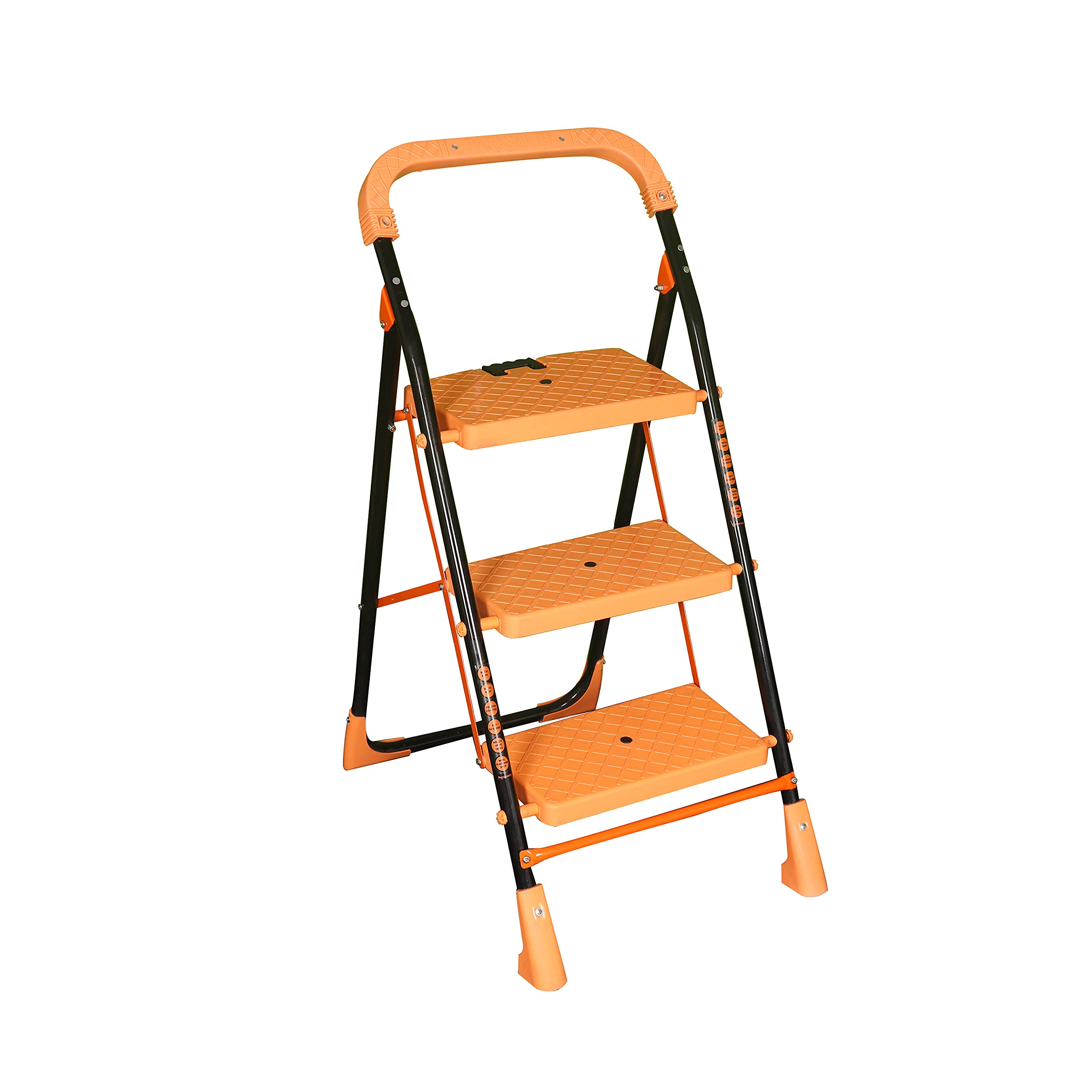 Parasnath 3 Step Steel Kohinoor Diamond Ladder - Foldable Step Ladder -Wide Anti Skid Plastic Steps - 6 Year Manufacturer Warranty - Made in India-picture-12