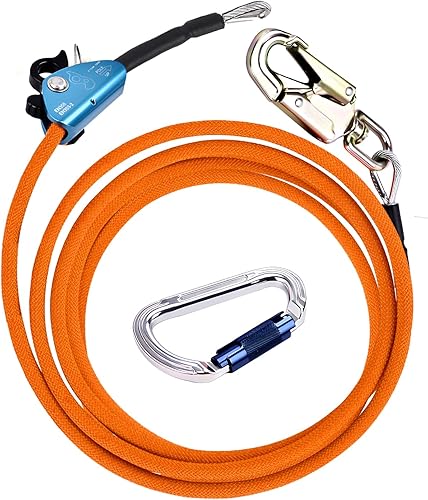 Miniatura 2 de Flipline - Cordón para escalada de árbol de 12 x 8 pies para trabajo de árboles, cuerda de posicionamiento de núcleo de alambre de acero, ajustable,