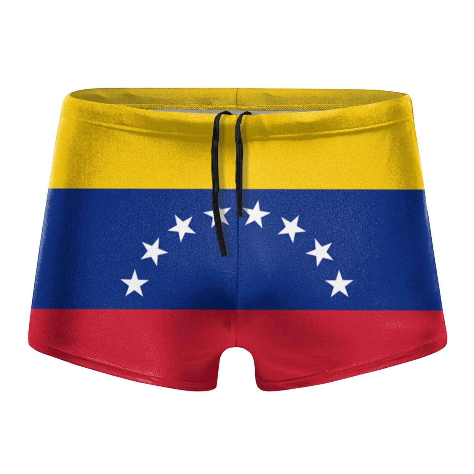 Men'S American Flag Swimwear Boxer Briefs Swim Trunk Triangle Thong Bikini Swimsuit