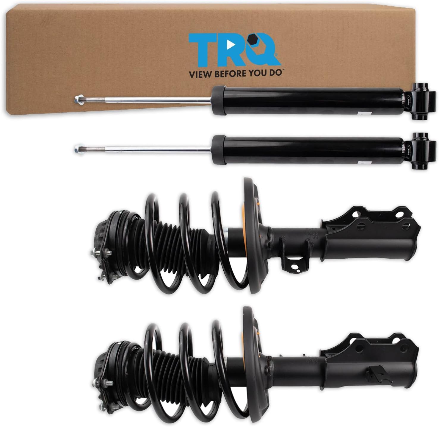 TRQ Front Complete Struts & Rear Shocks Fits 20162020
