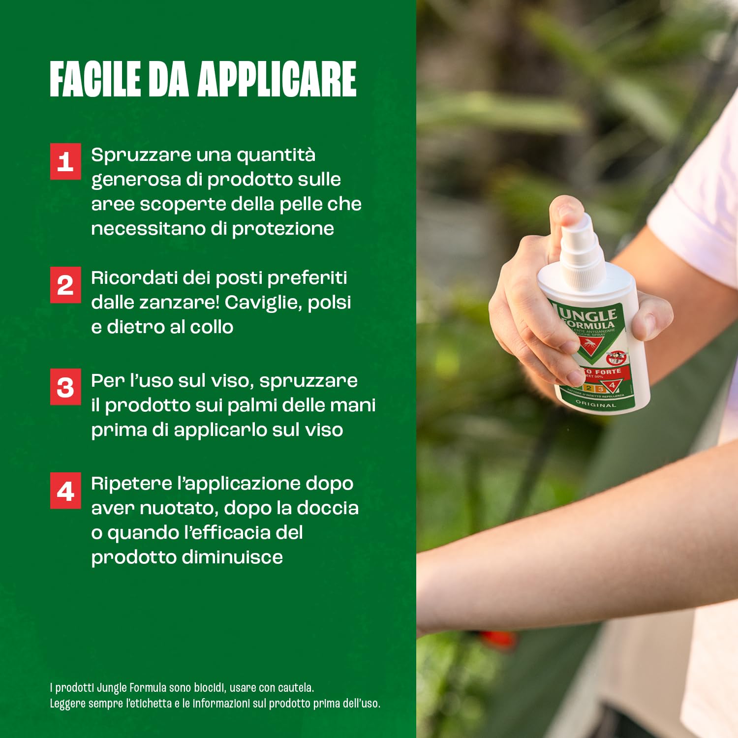 Jungle Formula Molto Forte Spray Repellente antizanzare - Fino a 9 ore di protezione - Zanzare, zecche, insetti aggressivi - Deet 50% - Condizioni estreme, viaggi tropicali e zone infestate - 75 ml