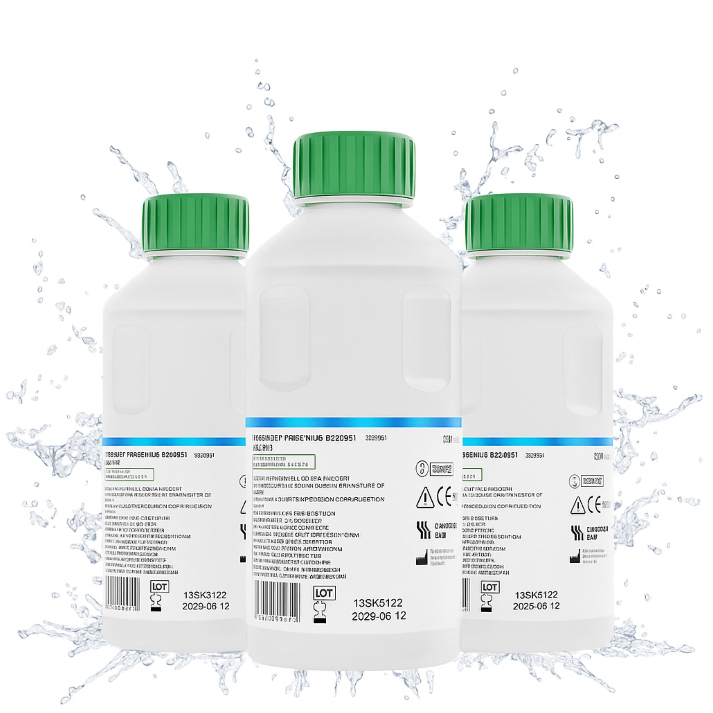 Sérum Physiologique Fresenius ECOPHY - 12 Bouteilles 500ml Stériles, Lavage Nez Bébé Adulte