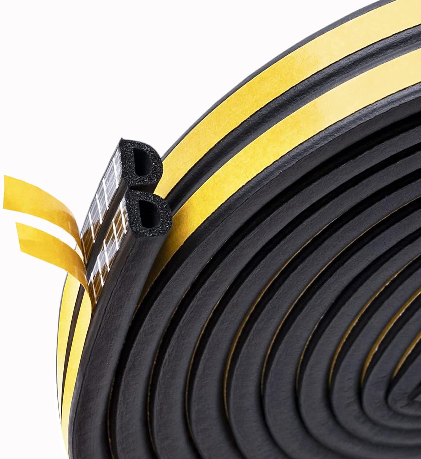 10M Türdichtung Dichtungsband Selbstklebendes für Türen Fenster, Fensterdichtung Anti-Kollision Dichtungsstreifen Gummi Schaum Siegel Streifen Schalldämmung Schwarz