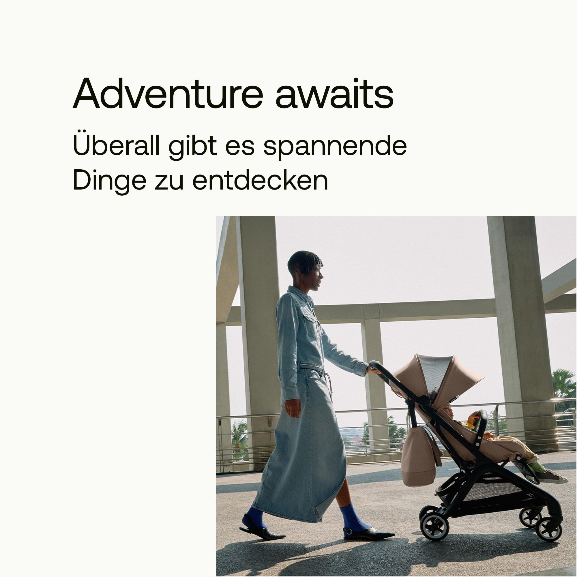 Bugaboo Butterfly Ultra Compact Reisebuggy, leicht, in einer Sekunde zusammenklappbar, sehr geräumiger Stadtbuggy für Babys und Kleinkinder, handlich und bequem, Nacht schwarz