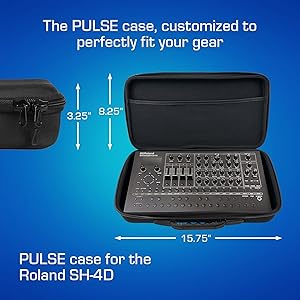 【美品】Roland Sh-4d アナログケース付き Roland SH-4D 専用セミハードケース – アナログケーシズ